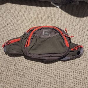 REI Brown and Red Hip Bag